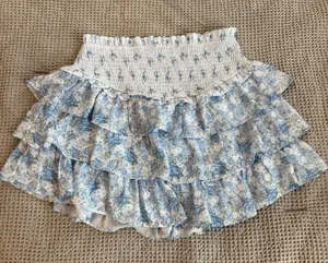 ALTAR’D STATE Andersyn Smocked Floral Tiered Mini Skirt thumbnail 3