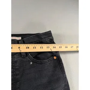 Levis Ribcage Straight Ankle Jeans Womens 28 Faded Black High Rise Button Fly thumbnail 7