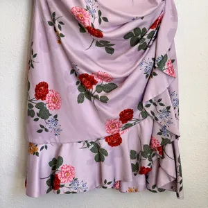 Keepsake Pretty One Floral Mini Dress in Lilac Purple‎ thumbnail 7