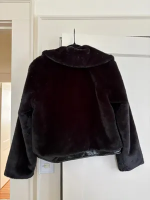 Maeve Zip Up Faux Fur Jacket thumbnail 7