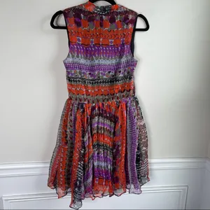 Anthropologie Greylin pleated sleeveless fit n‎ flare dress size XS thumbnail 5