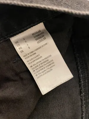 American Eagle Regular Waist Straight Jeans Black thumbnail 6