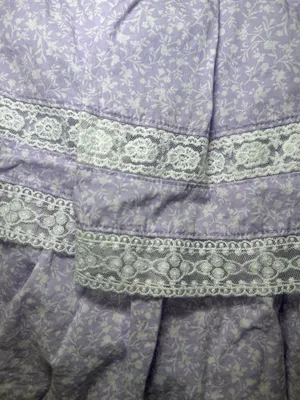 Altar'd State Winnie Floral Tiered Mini Skirt Purple Size L thumbnail 5