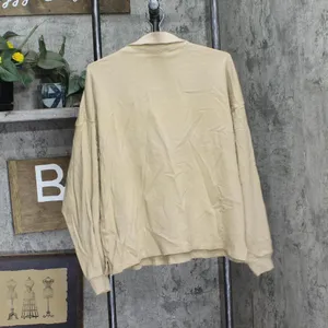 NWT Universal Thread Womens Long Sleeve Polo Shirt 92452282 Tan Brown XXL thumbnail 5