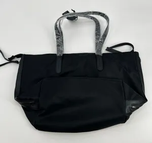 NEW Authentic Botkier black zip top tote bag tassels lightweight side tassels thumbnail 6