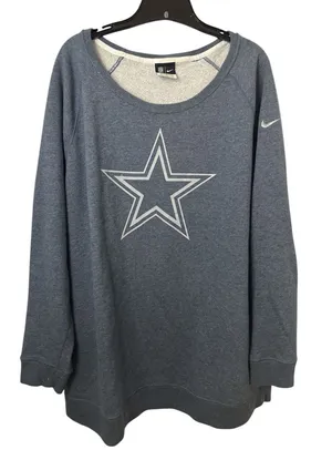 Nike Blue Scoopneck Dallas Cowboy Star Graphic Sweatshirt thumbnail 1