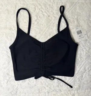 Beyond Yoga Space Dye Tank crop with ruching  thumbnail 1