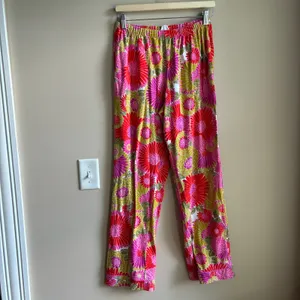 Bed Head PJs + Trina Turk pink yellow floral pajama set women's S organic cotton thumbnail 8