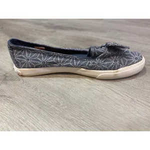Rocket Dog Women's Size 8 Blue Geometric Canvas Bow Slip-On Ballet Sneakers thumbnail 5
