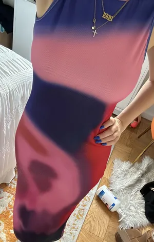 Purple Bodycon maxi dress thumbnail 3