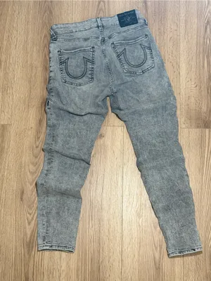 True Religion‎ Women's Skinny Jeans in Faded Gray Wash thumbnail 2
