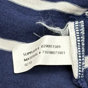 Polo Ralph Lauren Tee Women SM Navy White Stripe‎ Hibiscus Long Sleeve Nautical thumbnail 8
