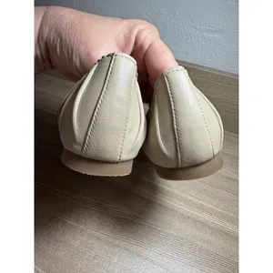 Louise et Cie Ashlin Beige Leather Pleated Ballet Flats Pointed Toe Box Size 37 thumbnail 12