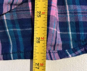 Victoria’s Secret button-down, long sleeve plaid shirt, women’s size medium thumbnail 7