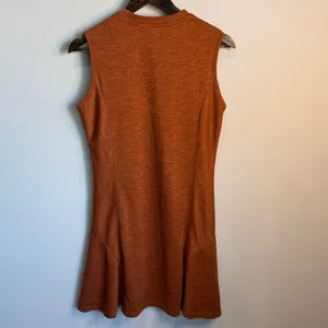 Mofiz Heathered Burnt Orange Quarter Zip fAthletic Dress Size M thumbnail 2
