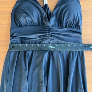 Y2K Vintage Paradise Halter Dress M Handkerchief Whimsigoth Clubwear Party Glam thumbnail 5