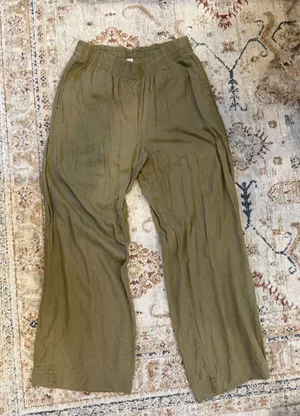 Old Navy Linen Blend Pants Wide-Leg thumbnail 1
