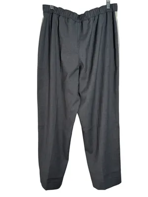 Abercrombie & Fitch‎ Side Stripe Pull On Pants Gray White Size M thumbnail 4