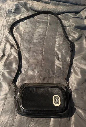 Coach Black Pebbled Leather Crossbody Bag thumbnail 1