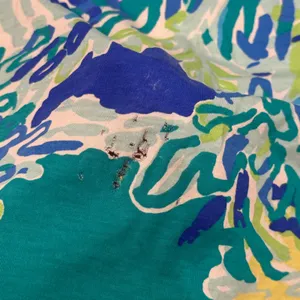 Lilly Pulitzer Tank Top Womens XL Blue Green Floral Pima‎ Cotton Fair *Flawed thumbnail 3