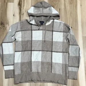 Rachel Rachel Roy Plaid Heavy Hoodie Sweatshirt Women’s Medium thumbnail 1