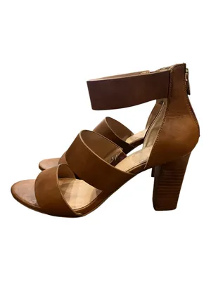 Kelly & Katie Charlotte Brown Strappy Block Heel Sandals Size 8 thumbnail 7