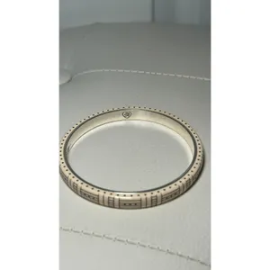 Brighton Bangle Bracelet Casablanca OS Cream Silver Dreaming of Casablanca Quote thumbnail 2