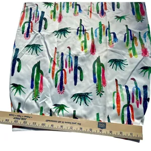 OVI Women White Multi Color Cactus Print Pencil Skirt‎ S2334 Size Small thumbnail 10
