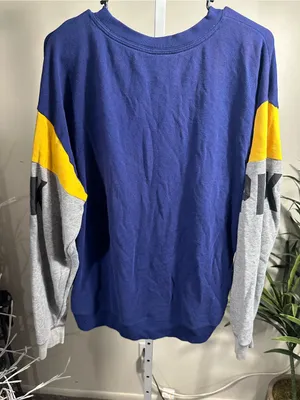 N242. Victorias Secret PINK Victoria's Secret Blue Colorblock Crewneck thumbnail 5