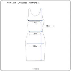 Main Strip White Crochet Lace Overlay Midi Dress M Sleeveless High Neck Bridal thumbnail 12