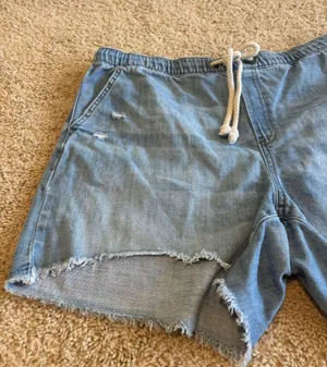 Aerie stretchy denim like shorts thumbnail 2