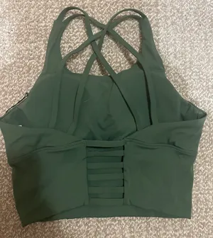 Green Sports Bra Top thumbnail 2