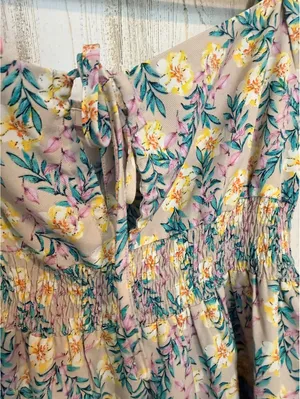 Blush Women's Medium Floral Puff Sleeve Dress thumbnail 4