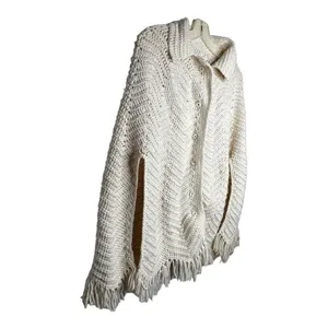 Vintage Hand Crocheted‎ Cape Size undefined thumbnail 5