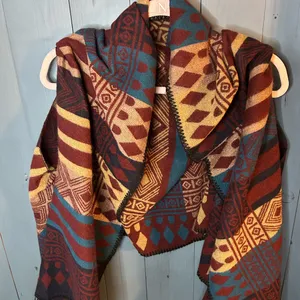 Source Unknown Multicolor Aztec Geometric Scarf/Shawl | One Size thumbnail 1