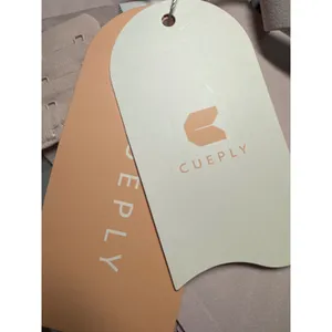 Cueply Women Beige Wireless‎ Seamless Bra Lace Trim Molded Cups Size Large NWT thumbnail 3