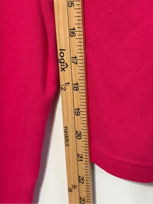 Ralph Lauren Pink Women’s Long Sleeve Shirt Size Large Cotton Knit Top Luxury thumbnail 8