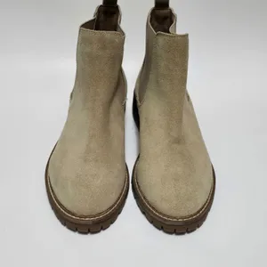 Steve Madden Leopold Chelsea Boots Suede Tan Ankle Booties Lug Sole Scandi Girl thumbnail 6