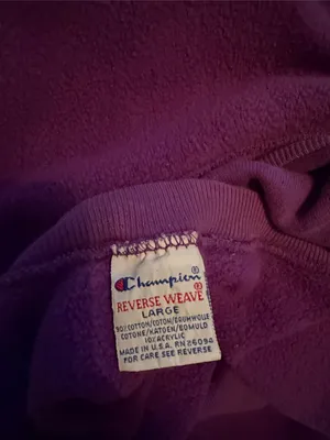 💜😍🔥 Most Amazing Vintage Oversized Champion Purple Crewneck Sweatshirt thumbnail 6