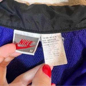 Vintage Nike Windbreaker Purple Blue Medium‎ Gray Tag thumbnail 3
