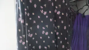 Victoria's Secret heavenly by victoria pj's nightgown floral flowers in black, pink and green size large. thumbnail 8