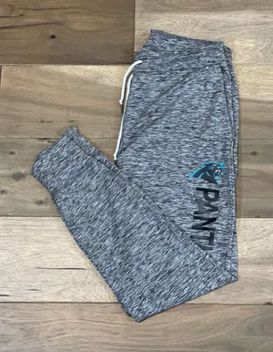 NFL Team Apparel Panthers Gray Athletic Sweatpants Womens Size M thumbnail 1