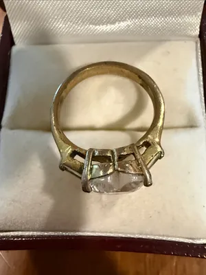 Vintage White Heart-Cut Crystal Ring - Women's Jewelry Size 5 thumbnail 6