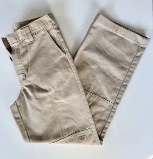 Dickies Women’s 14 Utility Work Pants Khaki Reinforced Knee Straight Leg thumbnail 1