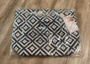 Summer & Rose Blue Aztec Rope Tote thumbnail 3