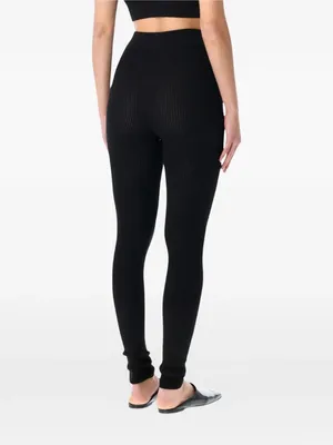 Fear of God ESSENTIALS Waffle Leggingsin Black Large New Womens Knit Pants thumbnail 15