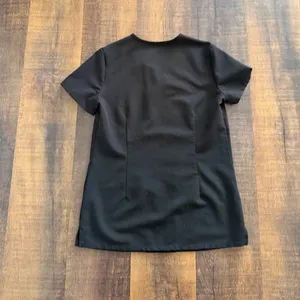 FIGS Casma Three Pocket Scrub Top Black Gray Size XXS thumbnail 4