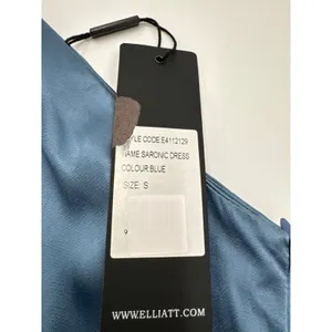 Elliatt Satin One Shoulder Dress Blue Mini Cocktail Party Size Small NWT thumbnail 7