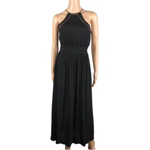 LOVESTITCH Beaded Maxi Dress Sz S Black Feminine Retro Boho Party Whimsycore NWT thumbnail 5