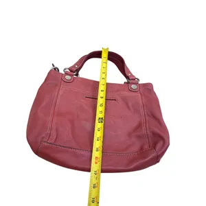 Fossil Vintage Womans Red Leather Handbag Clutch With Dual Handles SKU8148 thumbnail 6